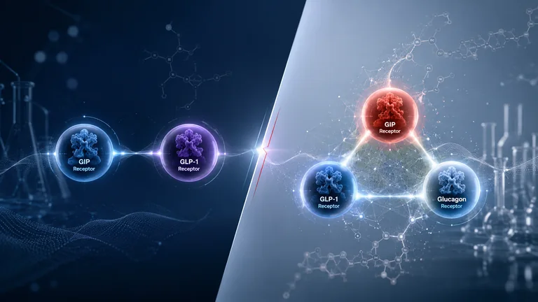 Scientific comparison of dual and triple receptor agonist pathways