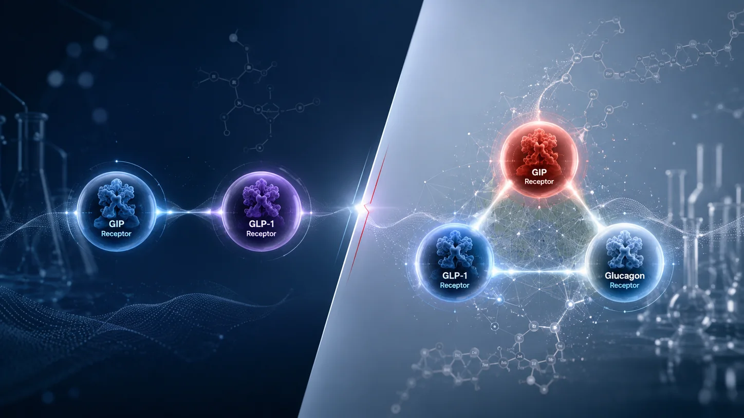 Scientific comparison of dual and triple receptor agonist pathways